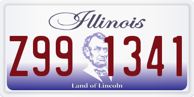 IL license plate Z991341