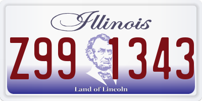 IL license plate Z991343
