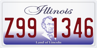 IL license plate Z991346