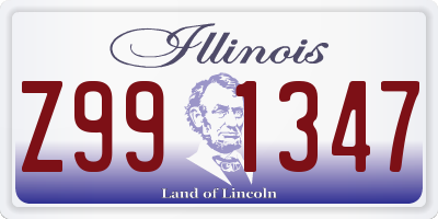 IL license plate Z991347