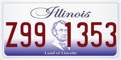 IL license plate Z991353