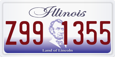 IL license plate Z991355