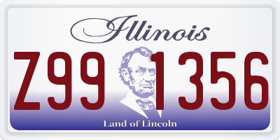 IL license plate Z991356