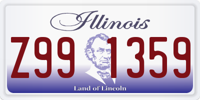 IL license plate Z991359
