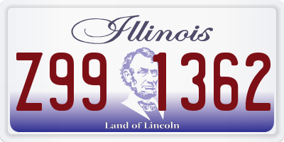 IL license plate Z991362