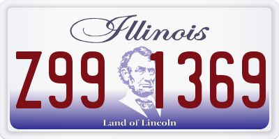 IL license plate Z991369