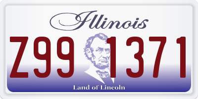 IL license plate Z991371