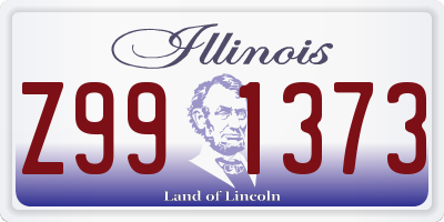 IL license plate Z991373