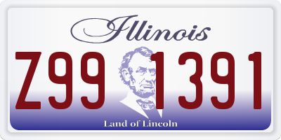 IL license plate Z991391