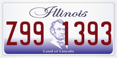 IL license plate Z991393