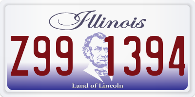 IL license plate Z991394