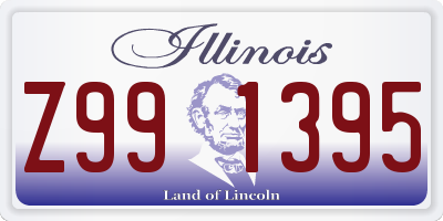 IL license plate Z991395