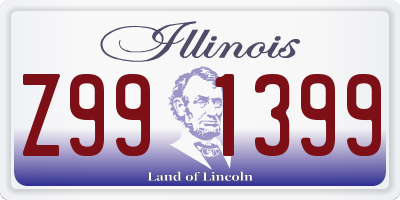 IL license plate Z991399