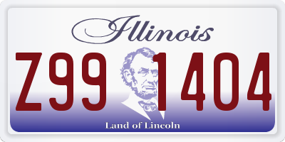 IL license plate Z991404