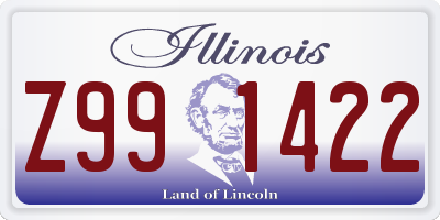 IL license plate Z991422