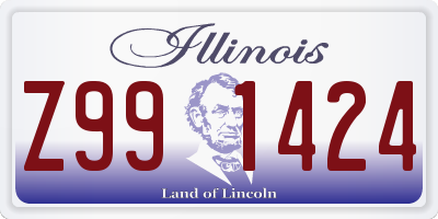 IL license plate Z991424