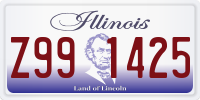 IL license plate Z991425