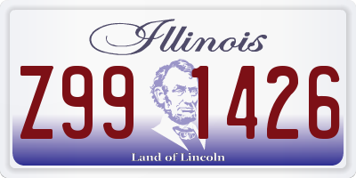 IL license plate Z991426