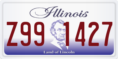 IL license plate Z991427