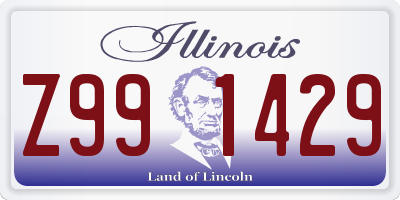 IL license plate Z991429