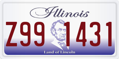 IL license plate Z991431