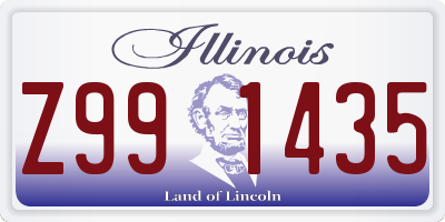 IL license plate Z991435