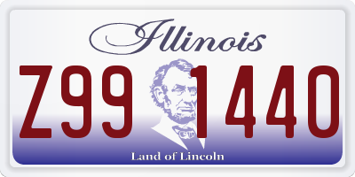 IL license plate Z991440