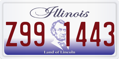 IL license plate Z991443