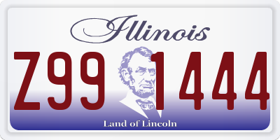 IL license plate Z991444