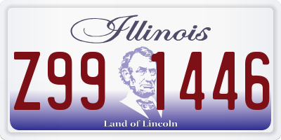 IL license plate Z991446