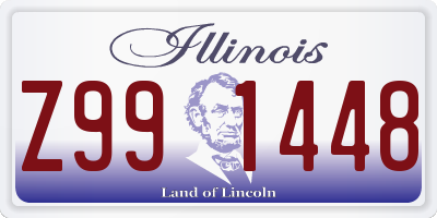 IL license plate Z991448