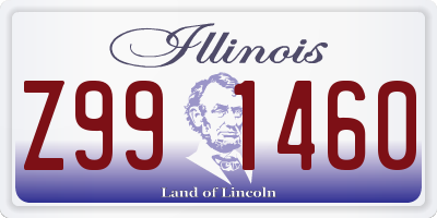 IL license plate Z991460