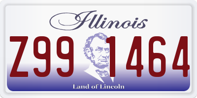 IL license plate Z991464