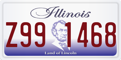 IL license plate Z991468