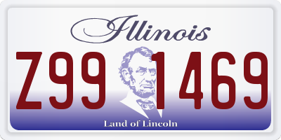 IL license plate Z991469