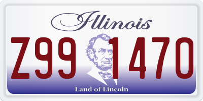 IL license plate Z991470