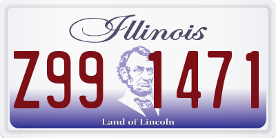 IL license plate Z991471