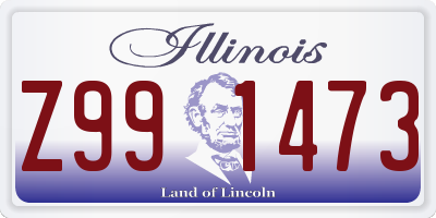 IL license plate Z991473