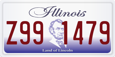 IL license plate Z991479