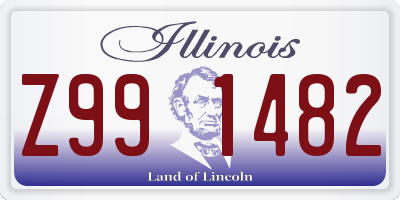 IL license plate Z991482