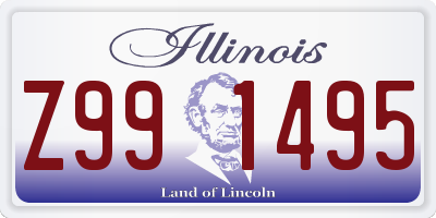 IL license plate Z991495