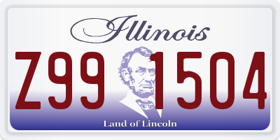 IL license plate Z991504