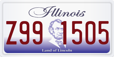 IL license plate Z991505