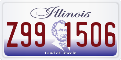 IL license plate Z991506