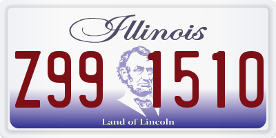 IL license plate Z991510