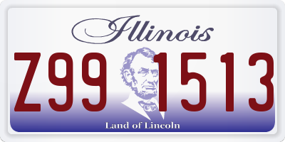 IL license plate Z991513