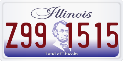 IL license plate Z991515