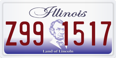 IL license plate Z991517