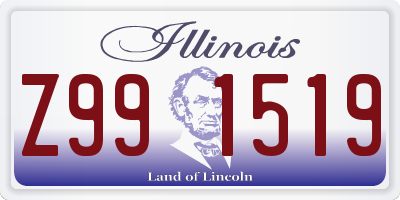 IL license plate Z991519