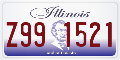 IL license plate Z991521